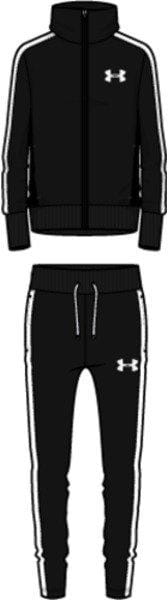 Detské športové nohavice Under Armour EM Knit Track Suit-BLK