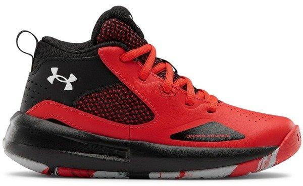 Chaussures d'intérieur Under Armour PS Lockdown 5-RED