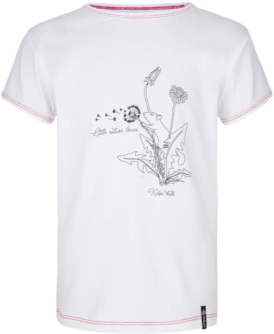 Baumwoll-T-Shirt für Mädchen Kilpi Avio Bílá