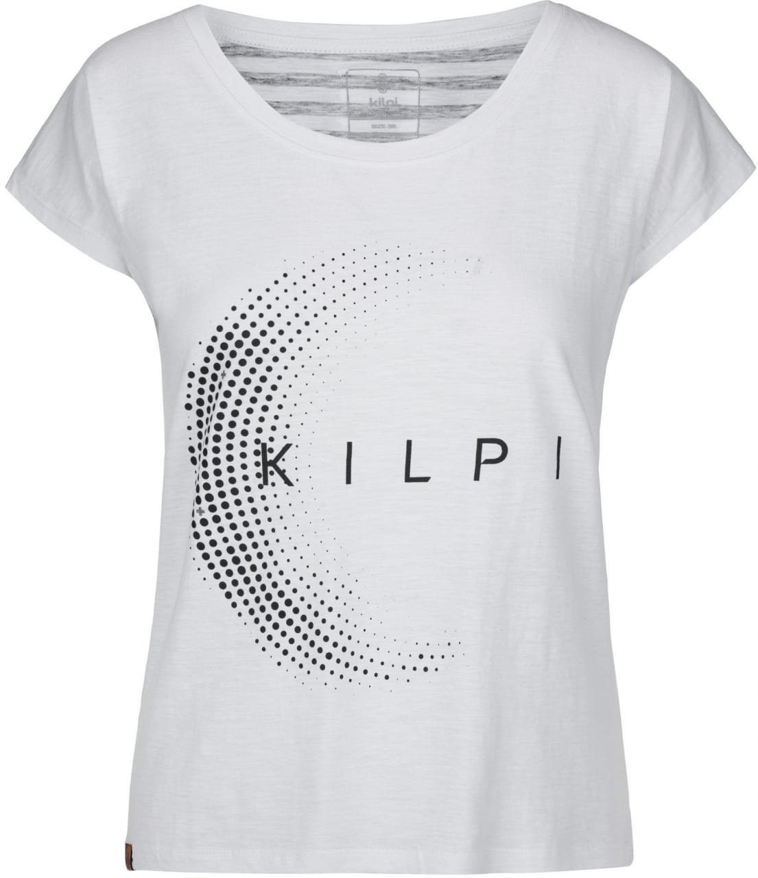 Bawełniany t-shirt damski Kilpi Moona Bílá