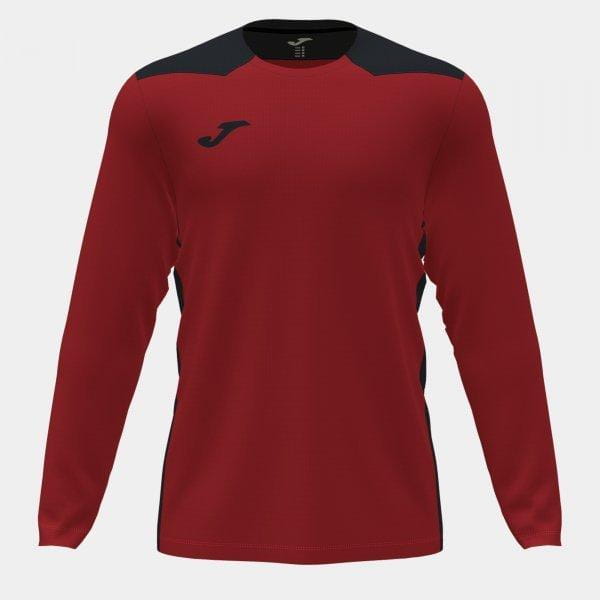 Pánské triko Joma Championship VI Long Sleeve T-Shirt Red Black