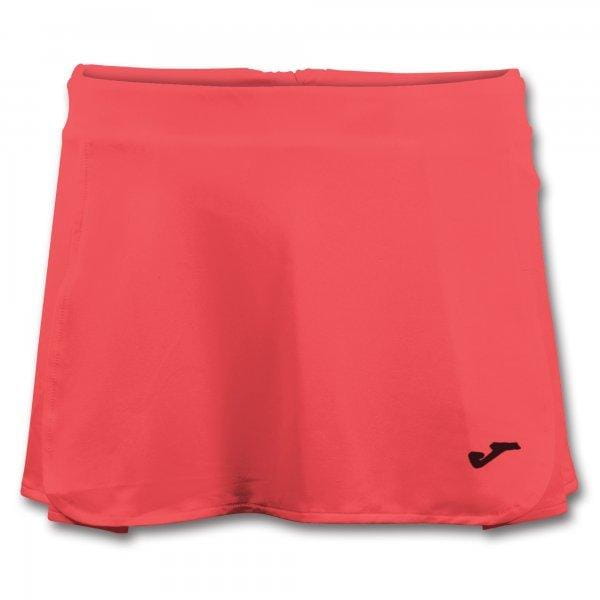  Dámská tenisová sukně Joma Open II Coral Fluor Tennis Skirt