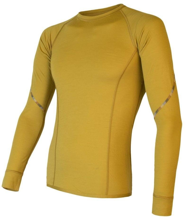  Pánske tričko Merino Sensor Merino Air pánské triko dl.rukáv mustard