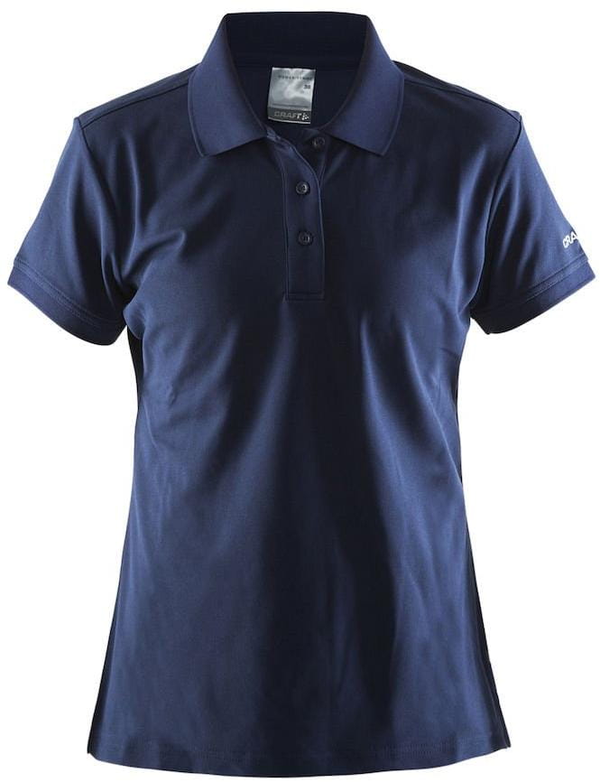 Dámské triko s límečkem Craft W Triko Classic Polo Pique tmavě modrá