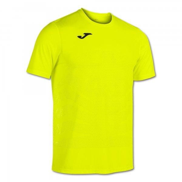  Pánske tričko Joma Marathon Short Sleeve T-Shirt Fluor Yellow