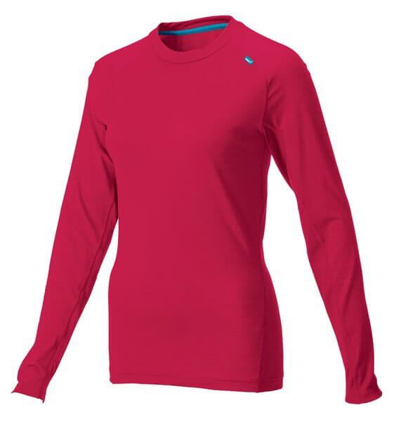 Dámské běžecké merino tričko Inov-8 BASE ELITE Merino LS barberry/turquoise červená