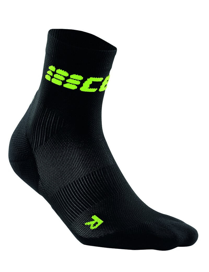 Ponožky CEP Krátké ponožky ultralight pánské černá / zelená III