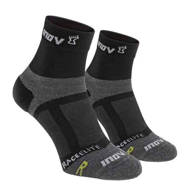 Ponožky Inov-8 RACE ELITE sock mid 2p black/grey černá