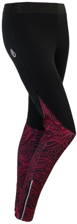 Spodnie Sensor Dots dámské kalhoty dlouhé černá/růžová