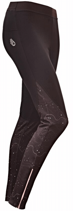 Spodnie Sensor Dots dámské kalhoty dlouhé černá/bílá
