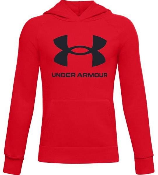 Bluzy Under Armour RIVAL FLEECE HOODIE-RED