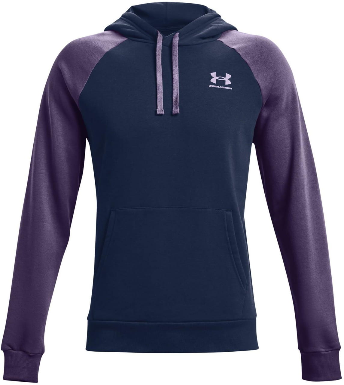 Bluzy Under Armour RIVAL FLC COLORBLOCK HD-NVY