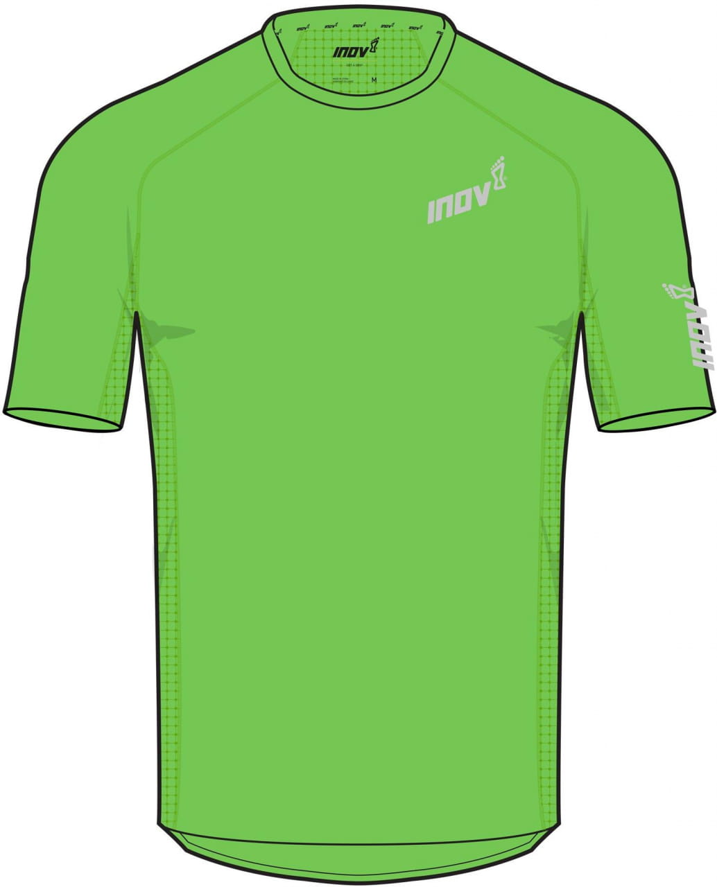 Męska koszulka do biegania Inov-8  BASE ELITE SS M green zelená