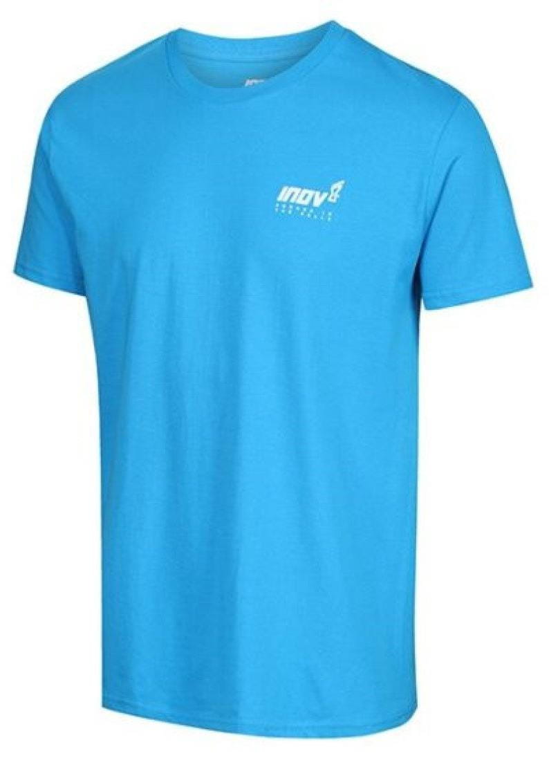 Pánské tričko s krátkým rukávem Inov-8  COTTON TEE "FORGED" M light blue světle modrá