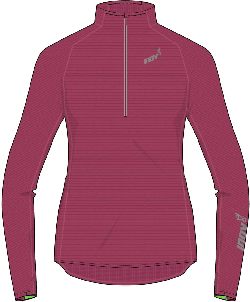 Damen-Laufsweatshirt Inov-8  TECHNICAL MID HOODIE W pink růžová