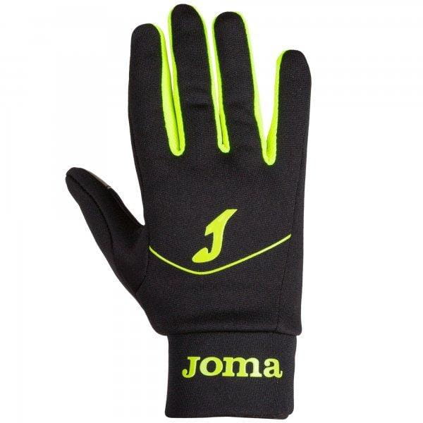  Uniwersalne rękawice do biegania Joma Tactile Running Gloves Black-Fluor Yellow