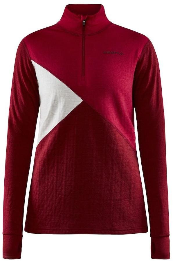 Damska koszula funkcyjna Craft W Triko ADV Nordic Wool HZ červená