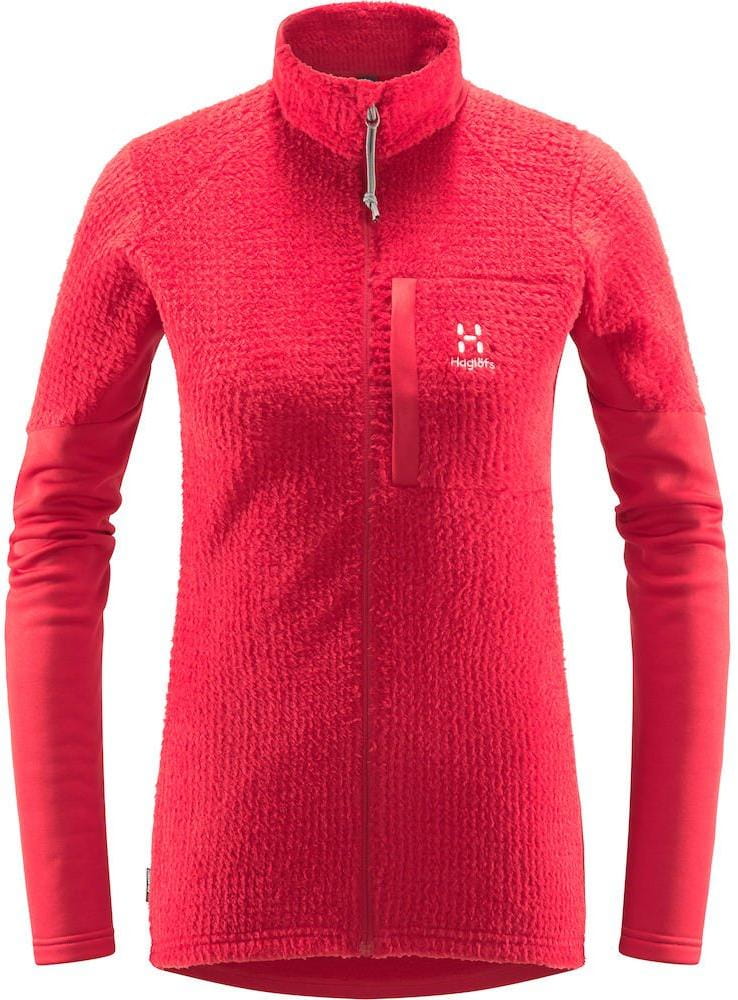 Dames outdoor sweater Haglöfs W Mikina Touring Mid dámská červená
