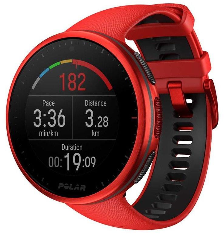 Bežecké a športové hodinky s GPS Polar Vantage V2 Red M/L