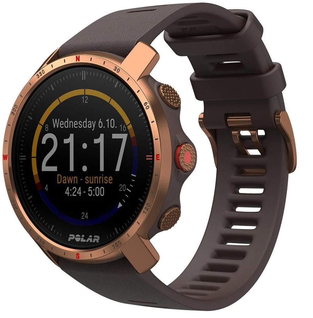 Bežecké a športové hodinky s GPS Polar Grit X Pro Brn/Cop M/L