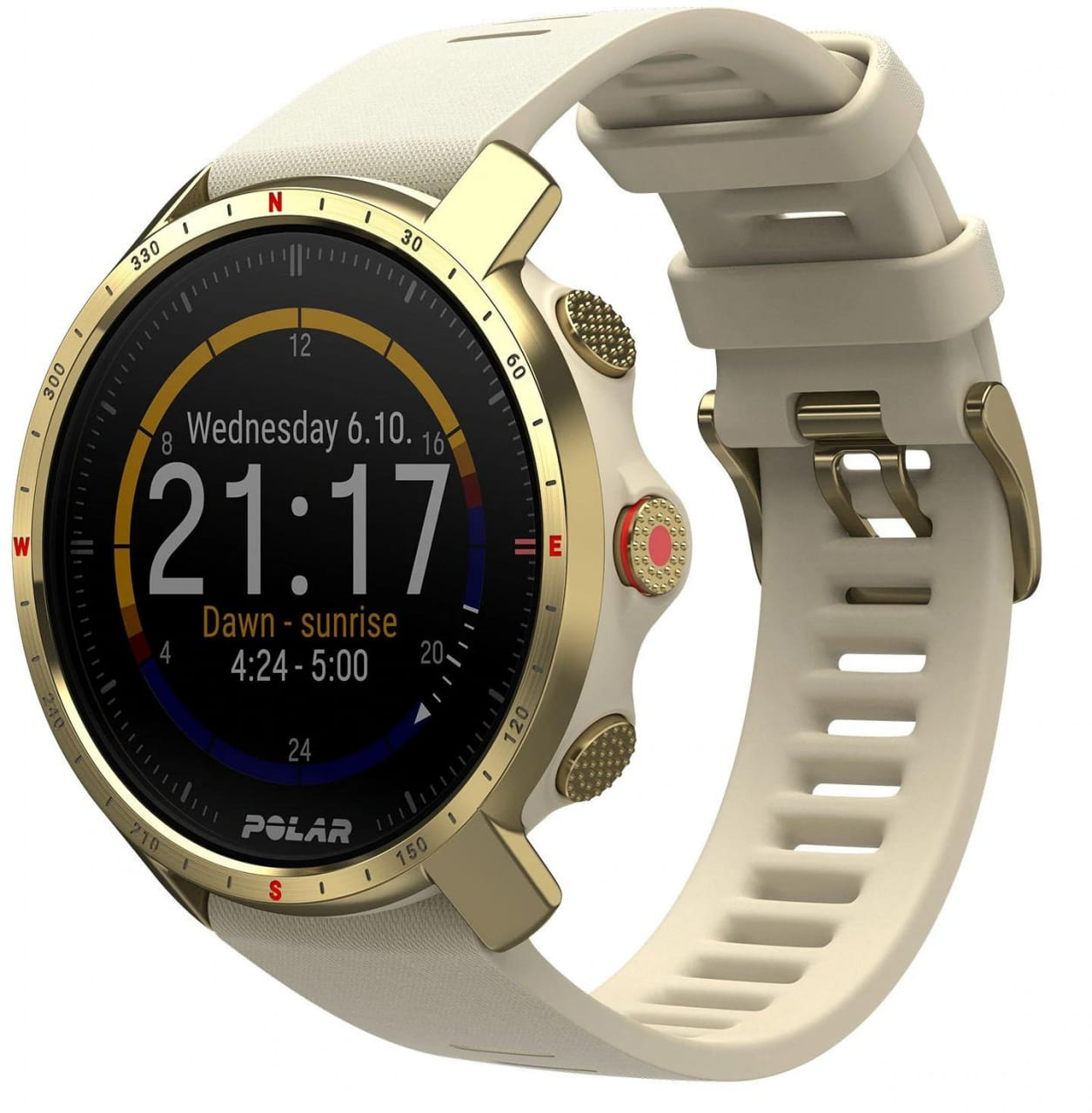 Часовник за бягане и спорт с GPS Polar Grit X Pro Champ/Gold S-L