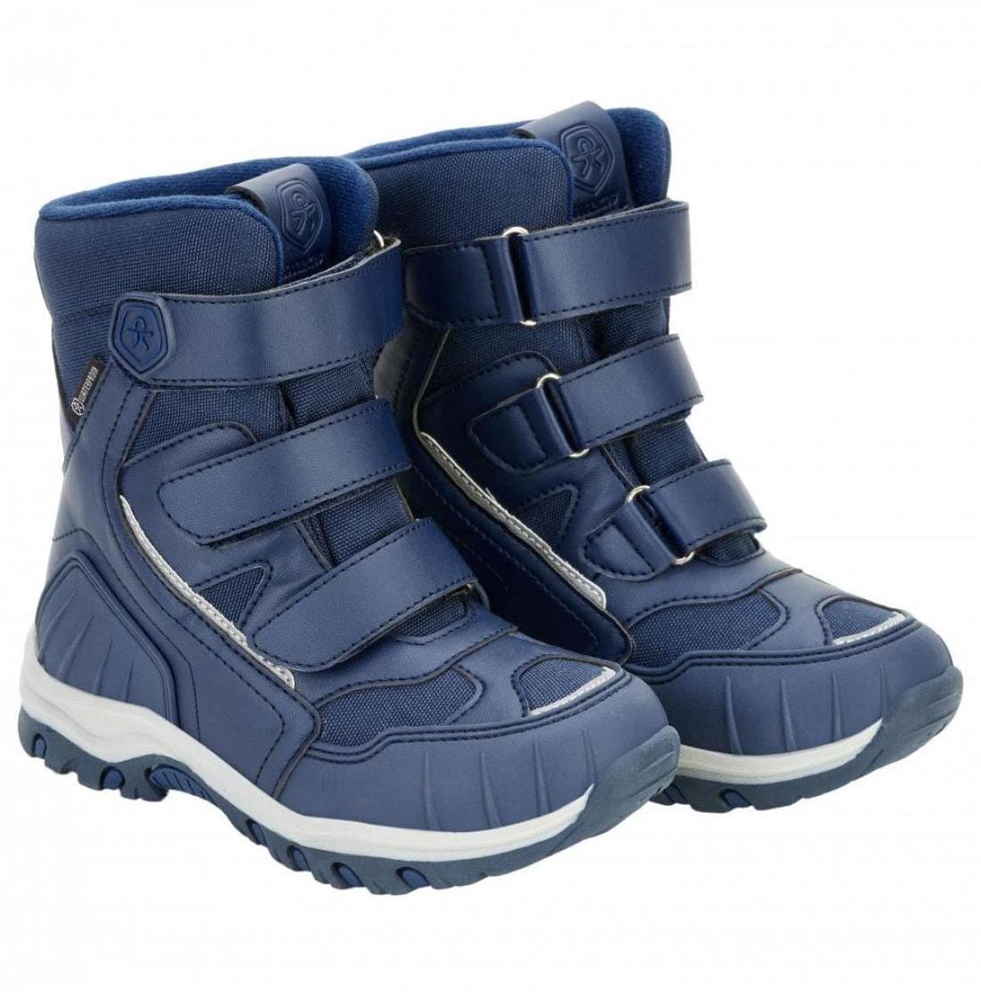 Chaussures d'hiver pour enfants Color Kids Boots High Cut w. 3 Velcro