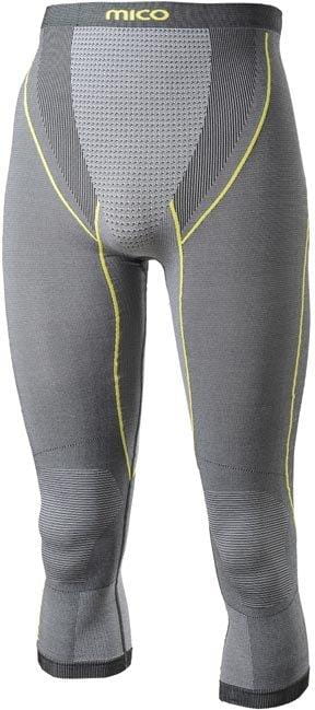 Męskie spodnie funkcyjne Mico Man 3/4 Tight Pants Silver Skin
