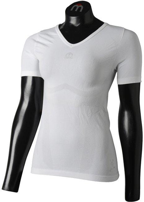 Dámske športové tričko s krátkym rukávom Mico Woman Half Slvs V/Neck Shirt Light Skin