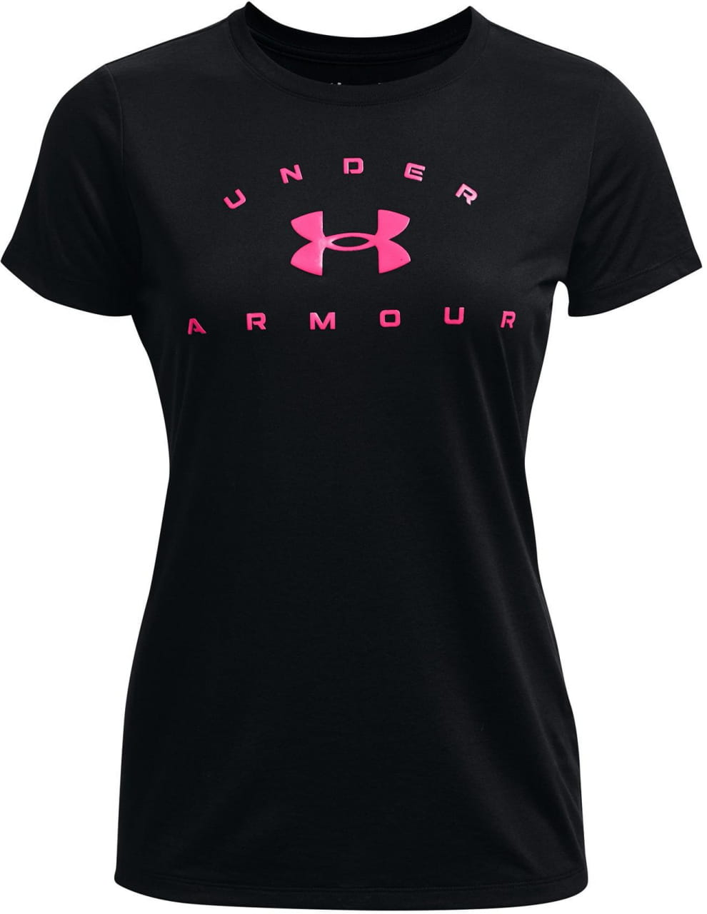 Sporthemd für Frauen Under Armour Tech Solid Logo Arch SSC-BLK