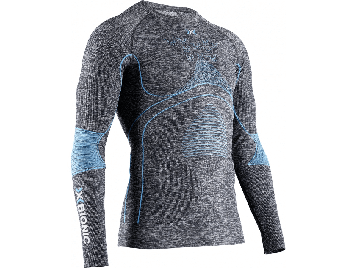 Camicia sportiva da uomo X-Bionic Energy Accumulator 4.0 Melange Shirt Lg Sl Men