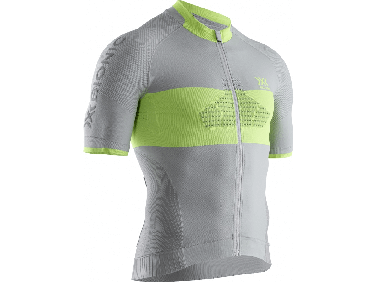 Férfi kerékpáros póló X-Bionic Invent 4.0 Cycling Zip Shirt Sh Sl Men
