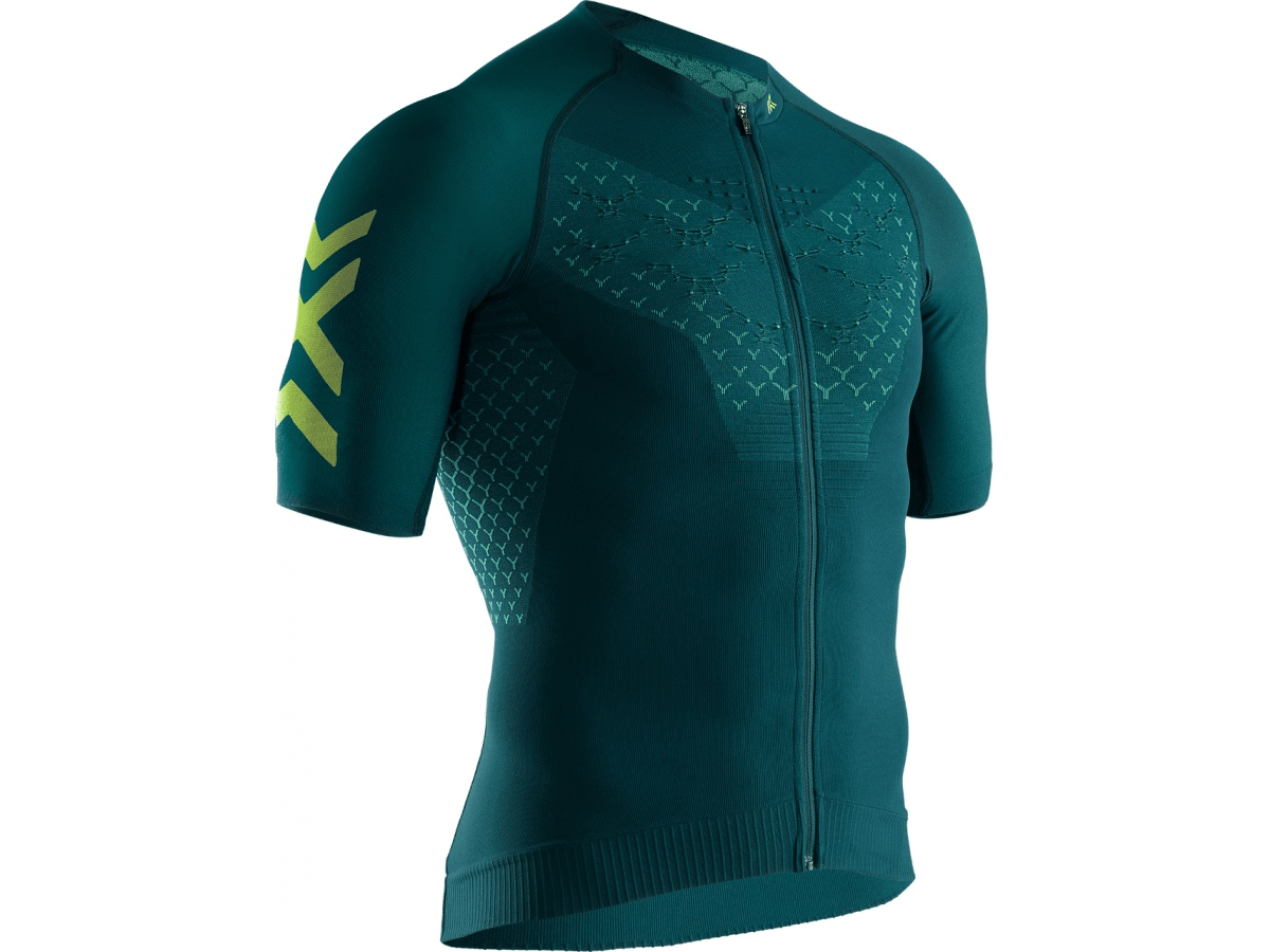 Férfi kerékpáros póló X-Bionic Twyce 4.0 Cycling Zip Shirt Sh Sl Men