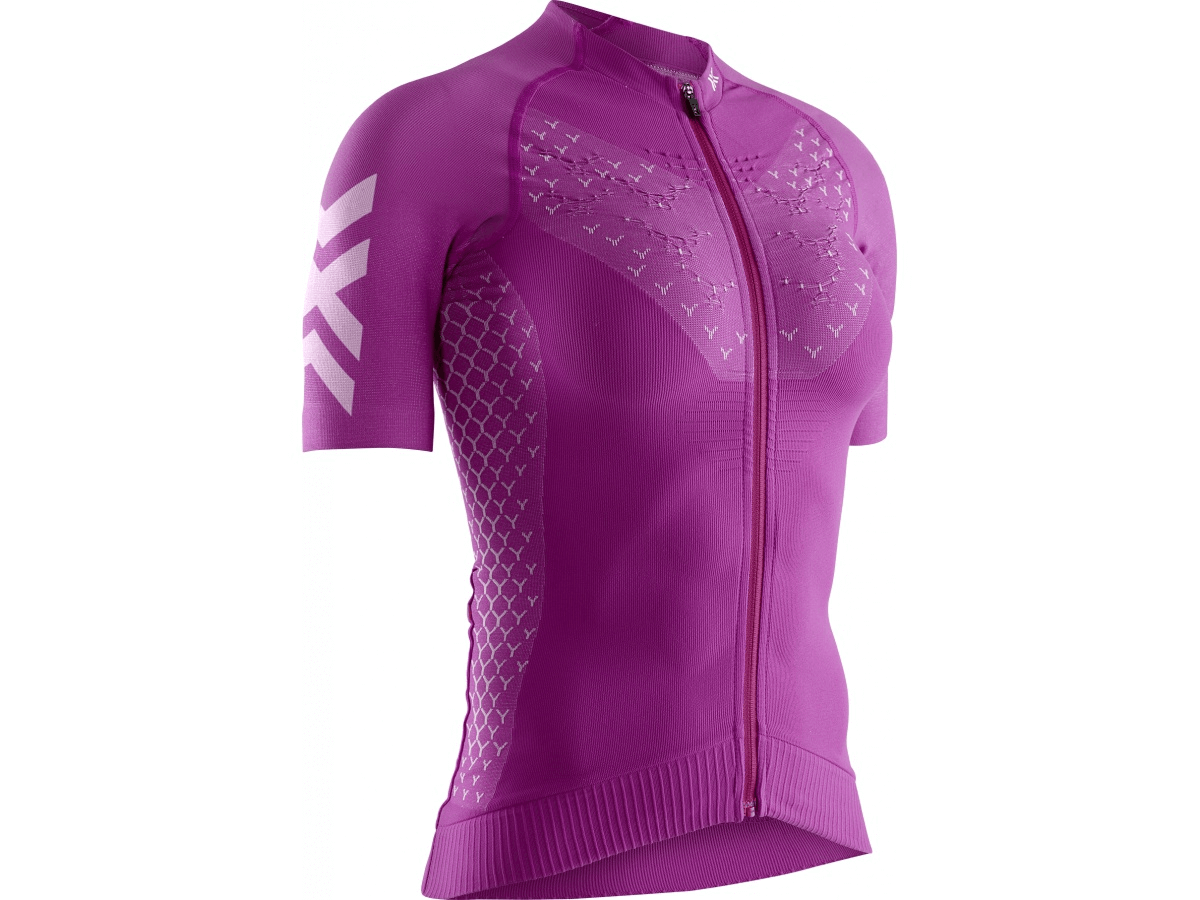 Női kerékpáros póló X-Bionic Twyce 4.0 Cycling Zip Shirt Sh Sl Wmn
