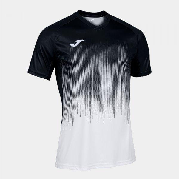 Koszulka męska Joma Tiger IV Short Sleeve T-Shirt White Black
