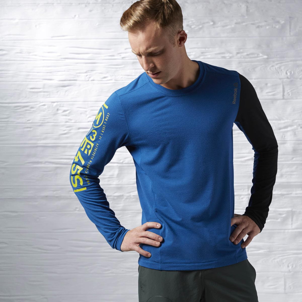Pánske fitness tričko Reebok One Series PlayIce Long Sleeve Power Top
