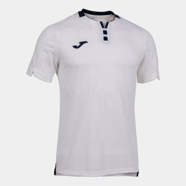 Heren T-shirt Joma Gold IV Short Sleeve T-Shirt White Navy