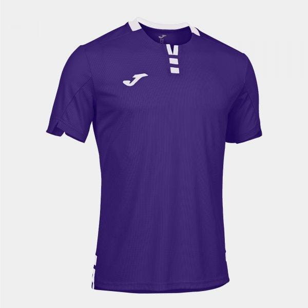 Koszulka męska Joma Gold IV Short Sleeve T-Shirt Purple White