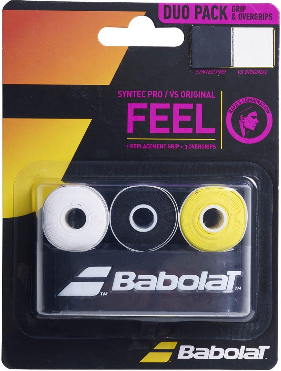 Tennis grip Babolat Syntec Pro X1 + Vs Original X3