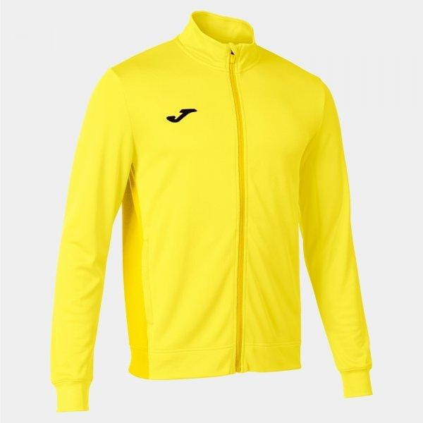Férfi pulóver Joma Winner II Full Zip Sweatshirt Yellow