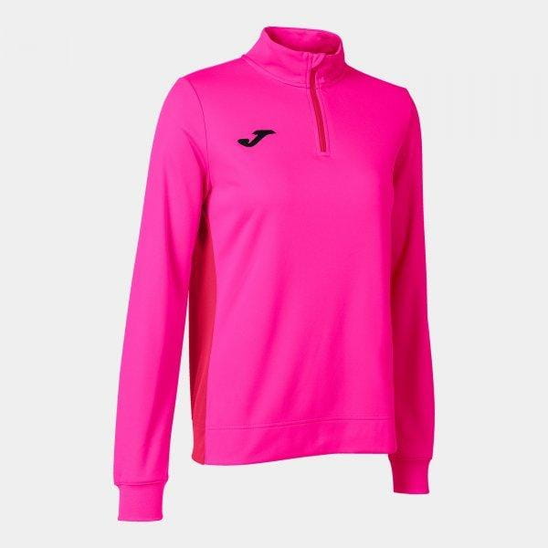 Ženska majica Joma Winner II Sweatshirt Fluor Pink