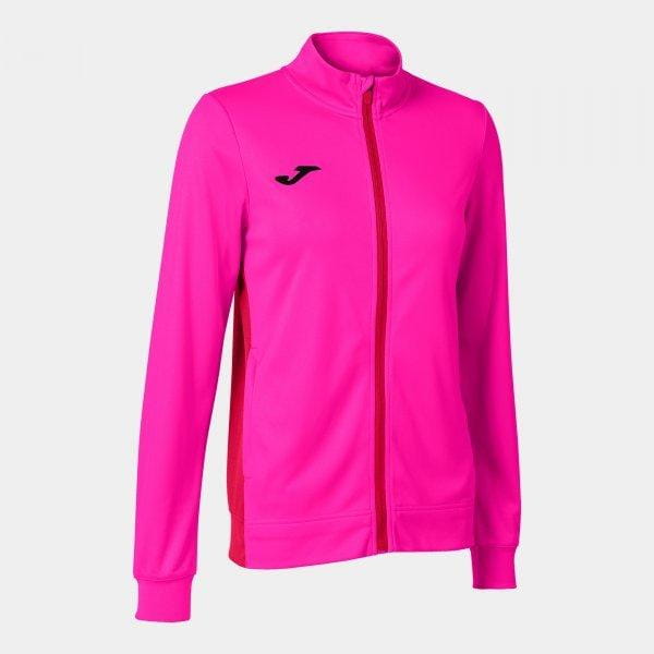 Női pulóver Joma Winner II Full Zip Sweatshirt Fluor Pink