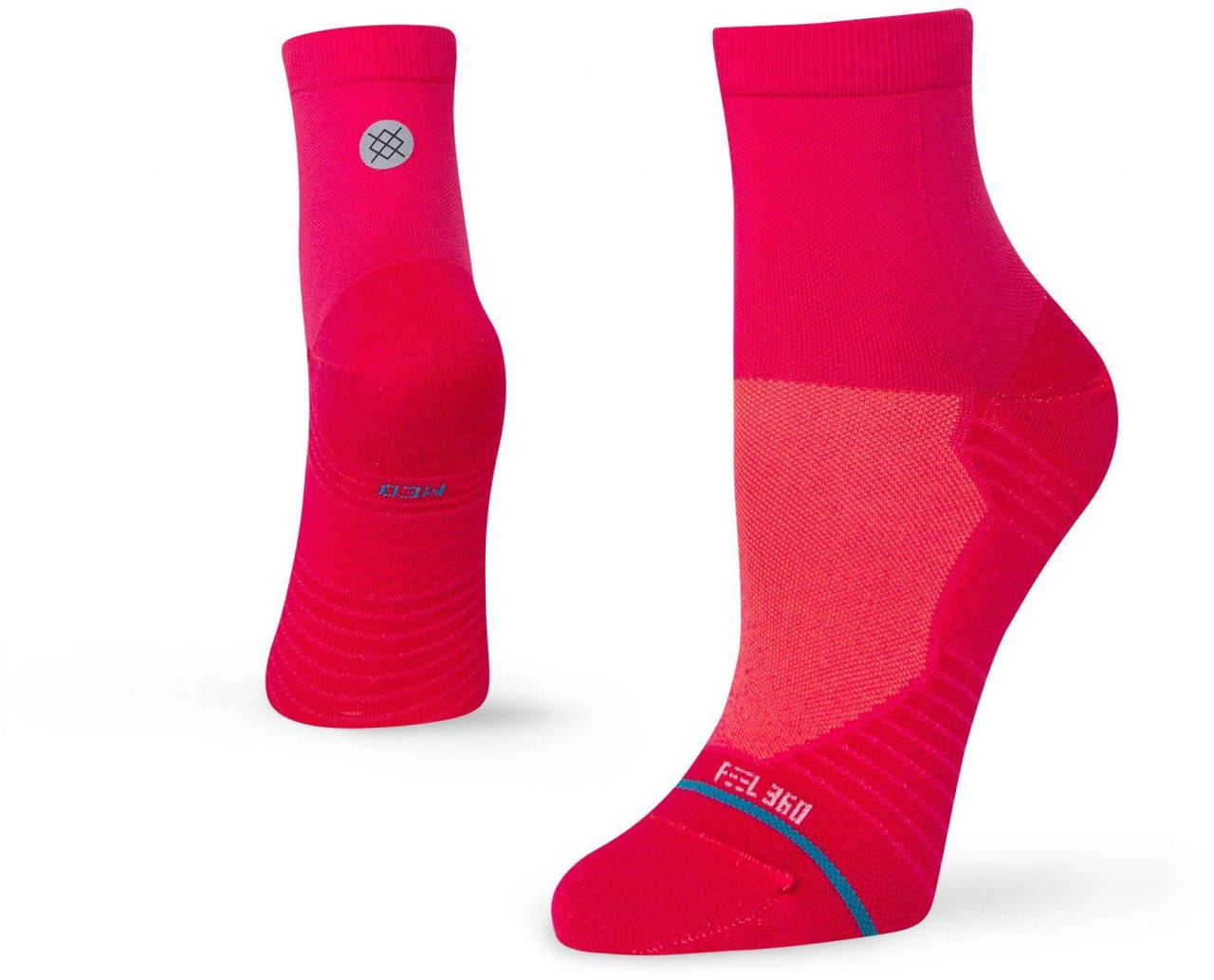 Socken für Frauen Stance Distance Qtr Pink