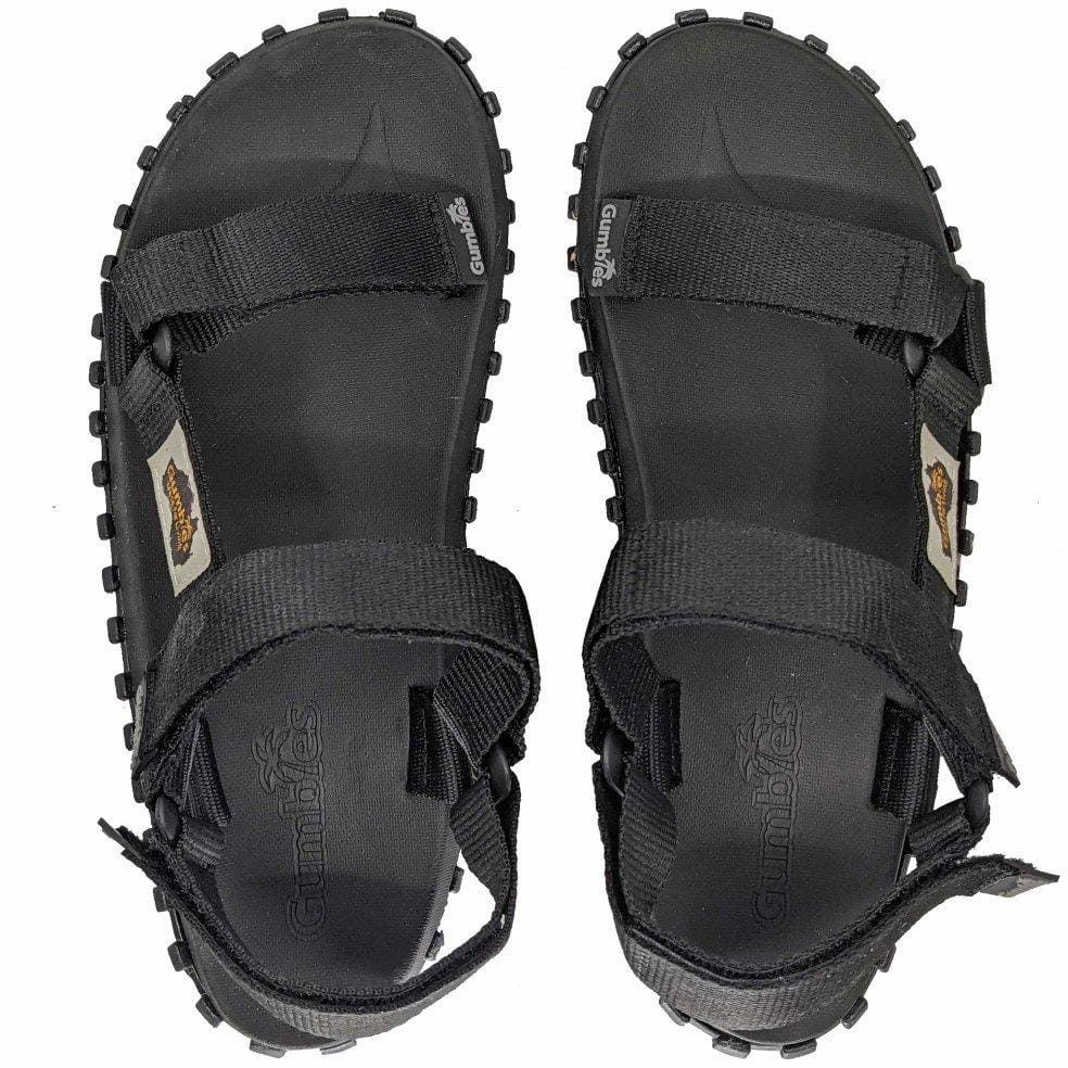 Unisex-Sommer-Flip-Flops Gumbies Scrambler Sandals Black