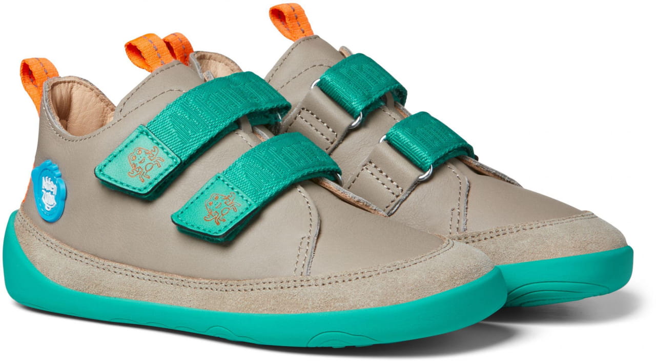 Skórzane buty dziecięce na bose stopy  Affenzahn Sneaker Leather Buddy Crab