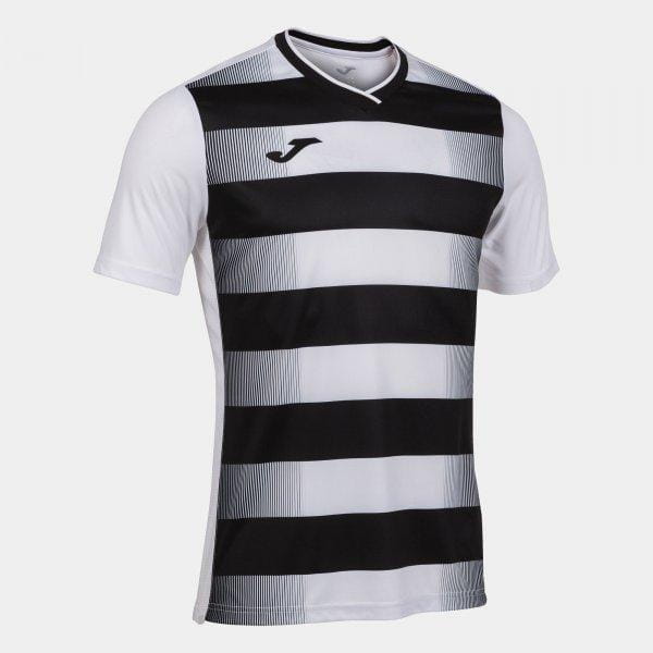Koszulka męska Joma Europa V Short Sleeve T-Shirt White Black