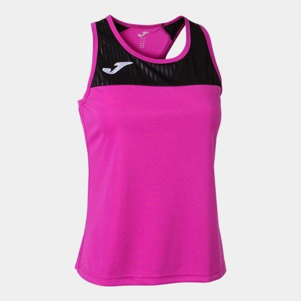 Camiseta de tirantes para mujer Joma Montreal Tank Top Fluor Pink Black