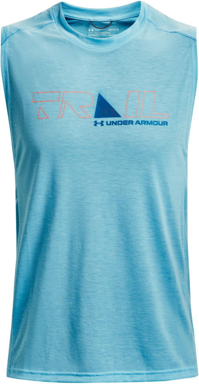 Camiseta de tirantes de running para hombre Under Armour Run Trail Tank -BLU