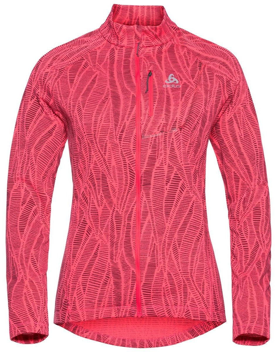 Sweat-shirt zippé pour femme Odlo Mid Layer Full Zip Fli Light Print
