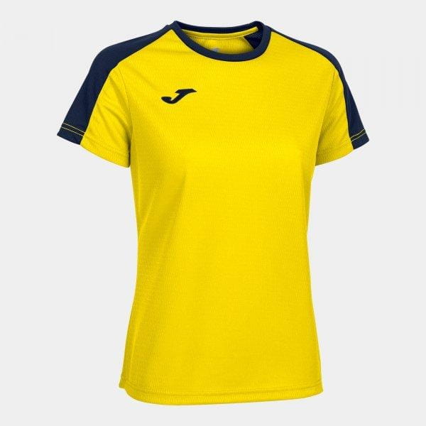 Frauen-T-Shirt Joma Eco Championship Short Sleeve T-Shirt Yellow Navy
