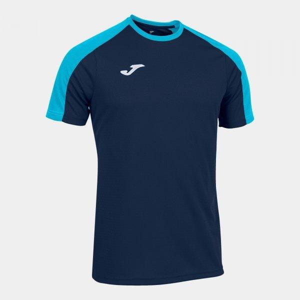 Pánské tričko Joma Eco Championship Short Sleeve T-Shirt Navy Fluor Turquoise